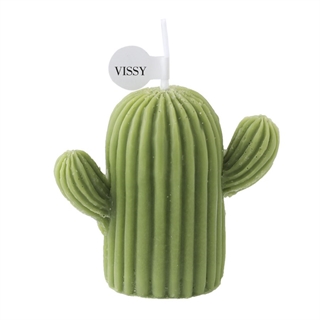 Kaktus fyrfadslys med duft - Grøn 